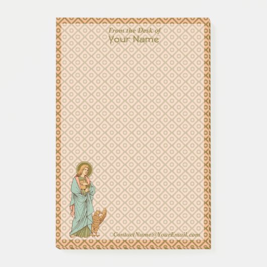 St. John the Evangelist (RLS 07、スタイル2) 4"x6" ポストイット (正面)