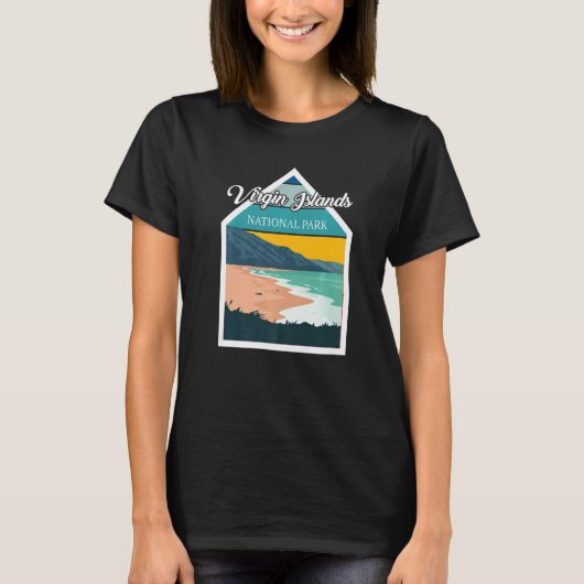 St. John Virgin Islands National Park Souvenir Whi Tシャツ (正面)