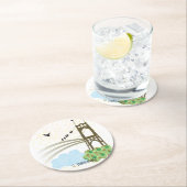 St Johns橋ポートランドコースター ラウンドペーパーコースター (インサイチュ)