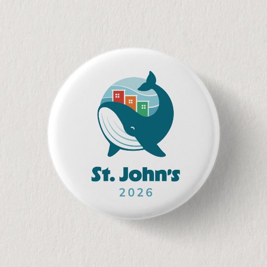 St. Johns Canada 2026 International Convention Pin 缶バッジ (正面)