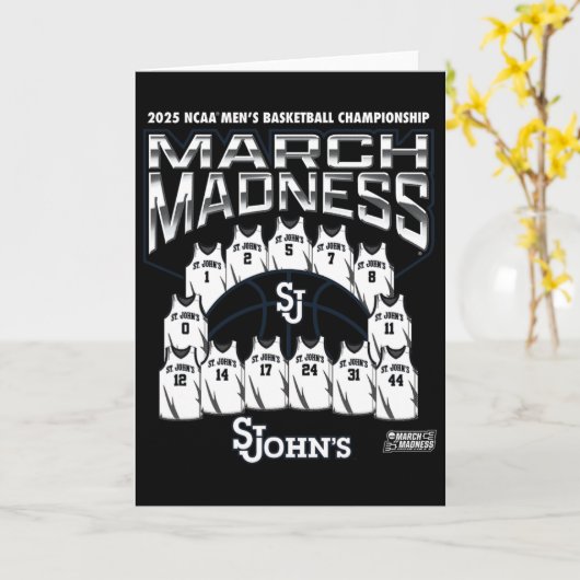 St. John's March Madness 2025 Men's Sketll Nil  カード (黄色い花)