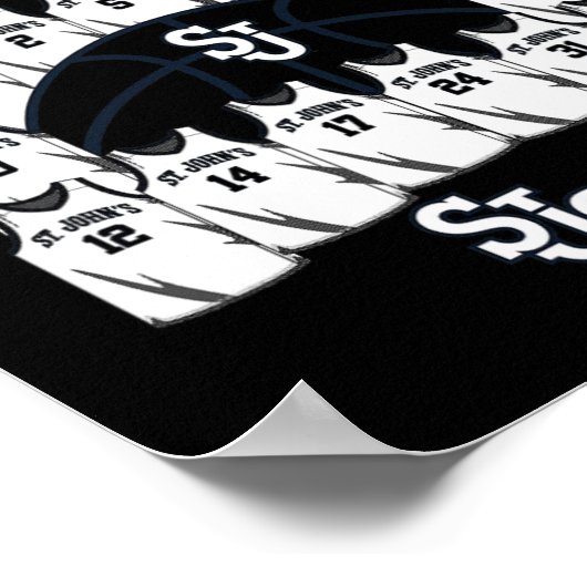 St. John's March Madness 2025 Men's Sketll Nil  ポスター (角)