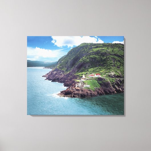 St. John's, Newfoundland，カナダ，歴史的な砦 キャンバスプリント (正面)