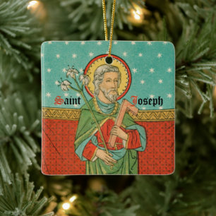St. Josephの2倍のUpper Torso (詳細、VVP 09) セラミックオーナメント