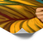 St Joseph and Child Jesus w Crown Flowers ポスター (角)