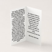 St. Joseph for these Times Prayer Card (内部)