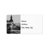 St Joseph Grayscaleでの激しい波 ラベル (正面)