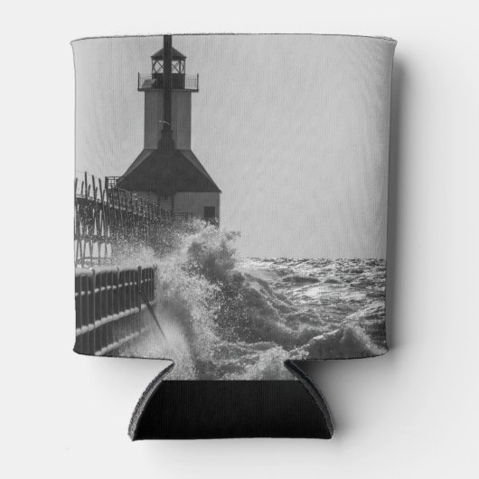 St Joseph Grayscaleでの激しい波 缶クーラー (正面)