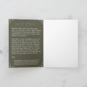 St. Joseph Greeting Card (祈りの言葉付き) カード (内部)