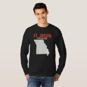 St Joseph Missouri USA State America Travel Missou Tシャツ (正面フル)