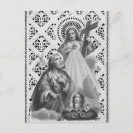 St. Joseph、Papal Symbols、およびSHJ (詳細、LT 02) ポストカード