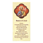 St. Joseph Rack Card with Memorare & Litany ラックカード (正面)