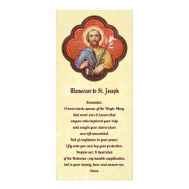 St. Joseph Rack Card with Memorare & Litany ラックカード