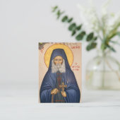 St. Joseph the Hesychast Orthodox Prayer Card      プレイスカード (スタンド正面)