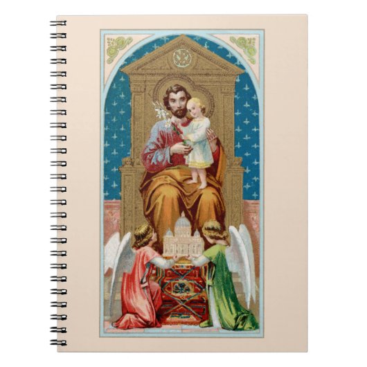 St. Joseph, Toddler CC, Angels with Vatican Model ノートブック (正面)