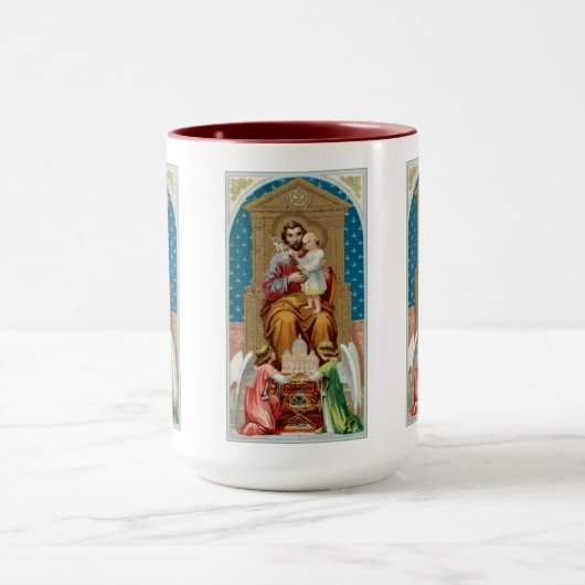 St. Joseph, Toddler CC, Angels with Vatican Model マグカップ (中央)