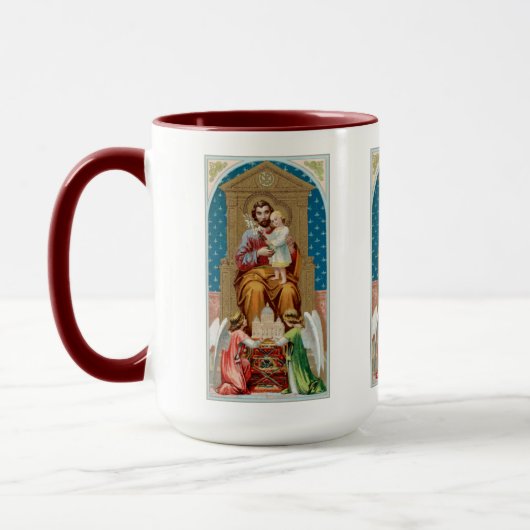 St. Joseph, Toddler CC, Angels with Vatican Model マグカップ (左)