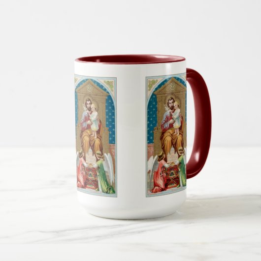 St. Joseph, Toddler CC, Angels with Vatican Model マグカップ (正面右)
