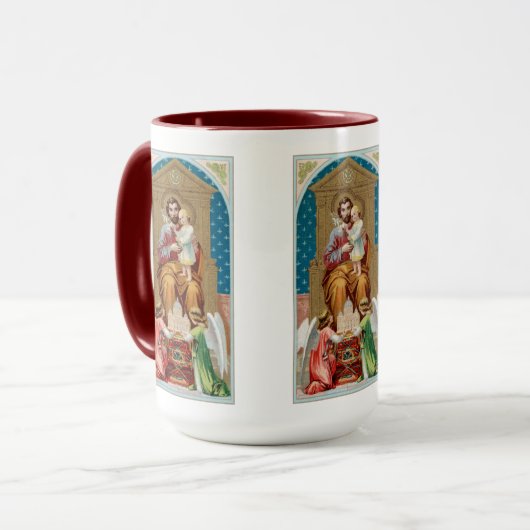 St. Joseph, Toddler CC, Angels with Vatican Model マグカップ (正面左)