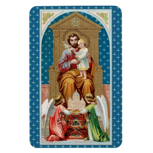 St. Joseph, Toddler CC, Angels with Vatican Model マグネット (縦)
