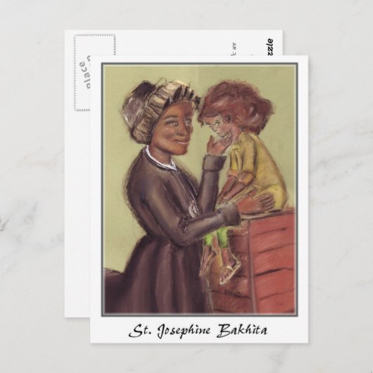 St Josephine Bakhitaの郵便はがき ポストカード (正面/裏面)