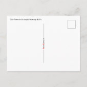 St. Joseph's Workshopのカラーパレット(BL 01) ポストカード (裏面)