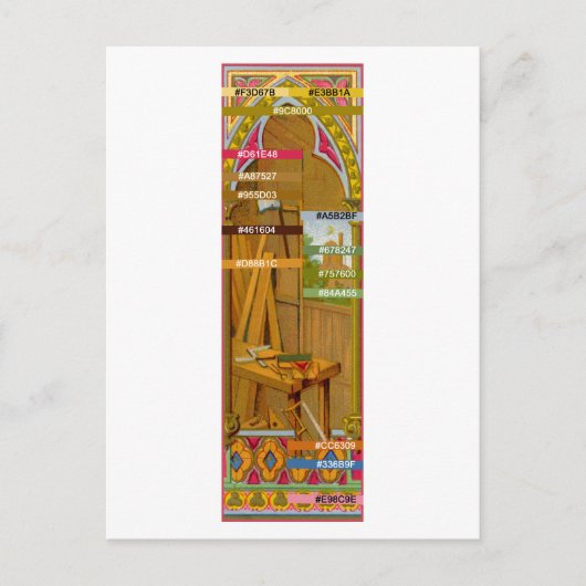 St. Joseph's Workshopのカラーパレット(BL 01) ポストカード (正面)