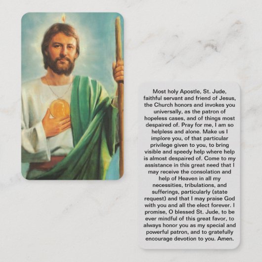 St. Jude祈りの言葉カード：ガビアフターアワー 名刺 (正面/裏面)