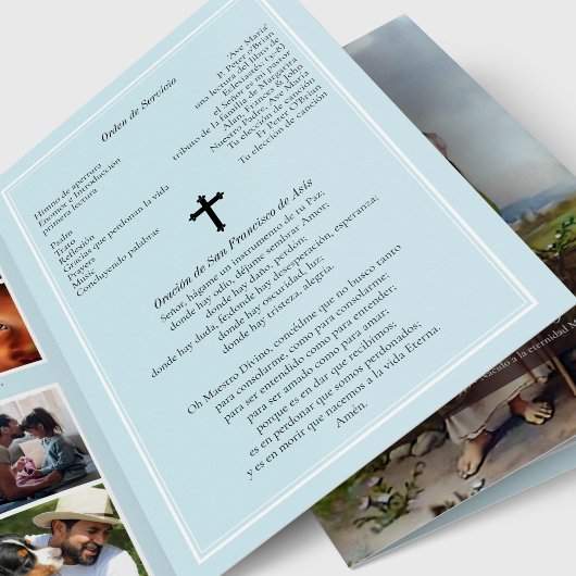 St Jude Spanish Funeral Programs, Folded Program プログラム