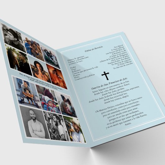 St Jude Spanish Funeral Programs, Folded Program プログラム