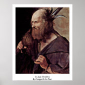 St. Jude Thaddeus By Georges De La Tour ポスター (正面)