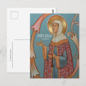 St. Juliana of Lazarevo Orthodox Christian Icon ポストカード (正面/裏面)