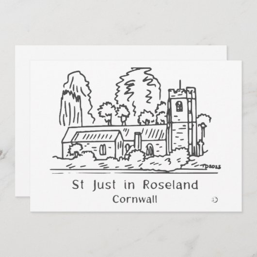 St Just in Roseland カード (正面/裏面)