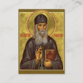 St. Justin Popovic Orthodox Christian Prayer Card プレイスカード (正面)