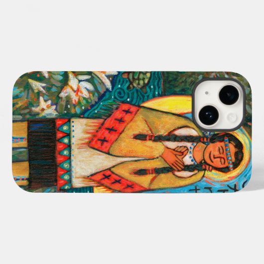 St. Kateri Tekakwita iPhone 14ケース Case-Mate iPhoneケース (裏面 (横))