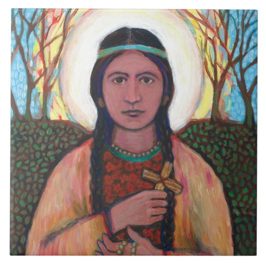 St Kateri Tekakwitha タイル (正面)