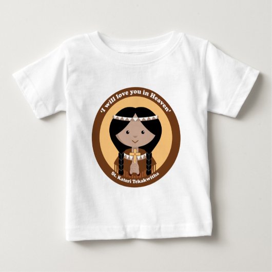 St. Kateri Tekakwitha ベビーTシャツ (正面)