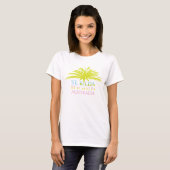St.KildaのビーチのTシャツの女の子 Tシャツ (正面フル)
