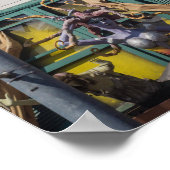 St Kilda Rooftop Art Rocket Sculpture Melbourne ポスター (角)