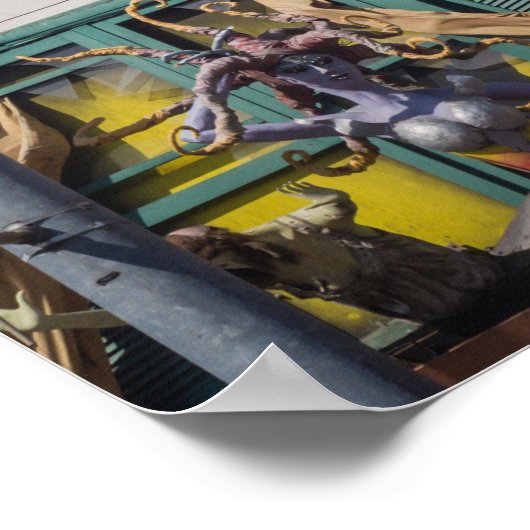 St Kilda Rooftop Art Rocket Sculpture Melbourne ポスター (角)