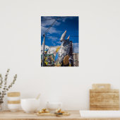 St Kilda Rooftop Art Rocket Sculpture Melbourne ポスター (キッチン)