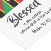 ST KITTS国家賛美クリスチャン聖なる書物、 経典 ショートテーブルランナー (コーナー)