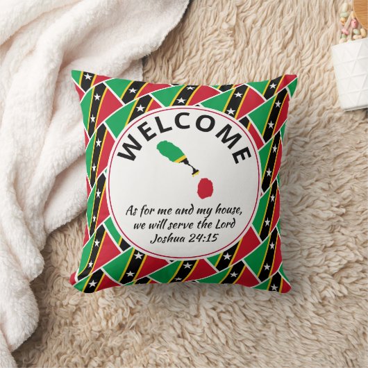 ST KITTS NEVIS Christian Welcome クッション (ブランケット)