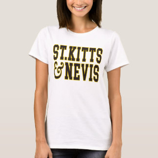 ST.KITTS & NEVIS – Vintage College Style Typograph Tシャツ