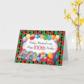 ST KITTS Patrioticカスタム誕生日 カード (黄色い花)