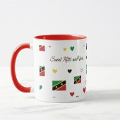 St Kitts Roots Pattern Mug | Caribbean Flag マグカップ (左)