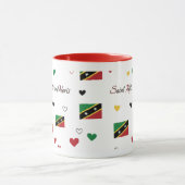 St Kitts Roots Pattern Mug | Caribbean Flag マグカップ (中央)