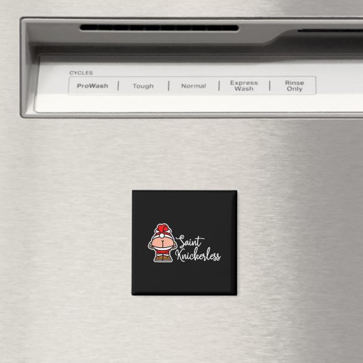 St. Knickerless Funny Mooning Santa Claus Christma マグネット (インサイチュ (食洗機))