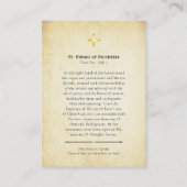 St. Kyriaki of Nicomedia Orthodox Prayer Card      プレイスカード (裏面)