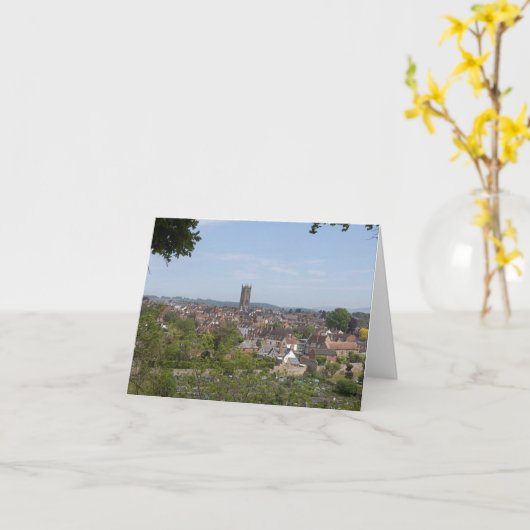 St Laurence's Church Ludlow カード (黄色い花)